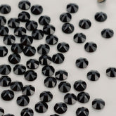 Black Glass FlatBack Glue-on Rhinestones 16 Cut Facets WholesaleRhinestone